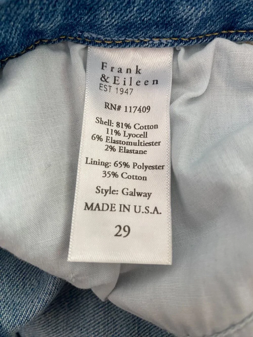 Frank & Eileen Galway Wide-Leg Jean 29 - Picture 9 of 11